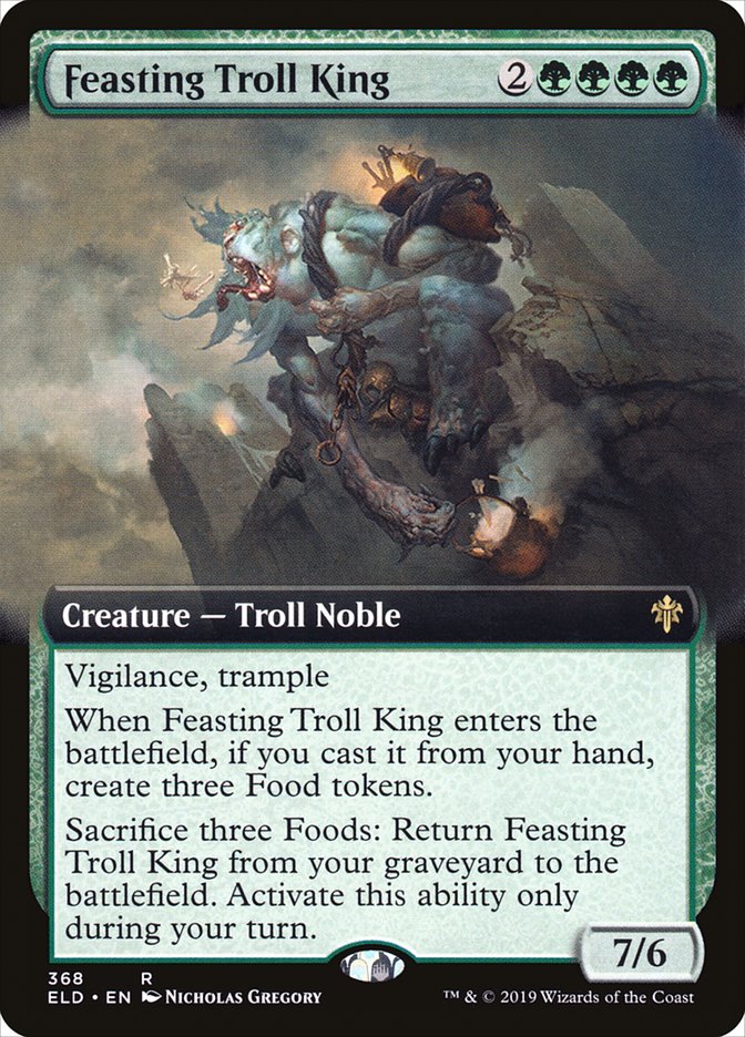 Feasting Troll King (Extended Art) [Throne of Eldraine] | Jack's On Queen