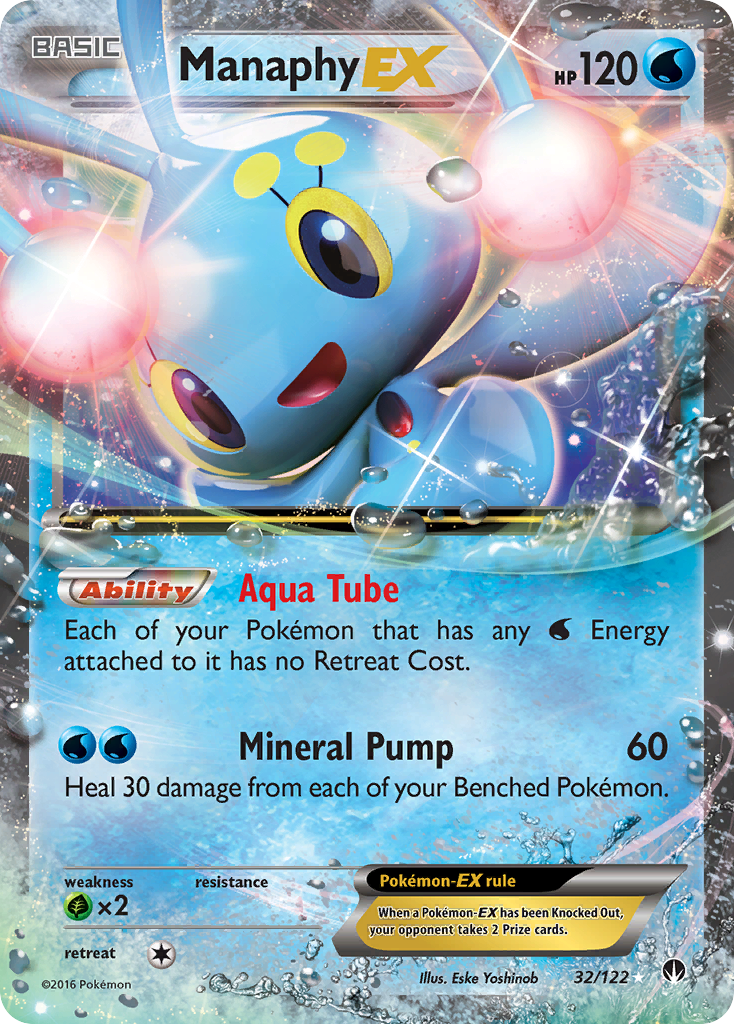 Manaphy EX (32/122) [XY: BREAKpoint] | Jack's On Queen