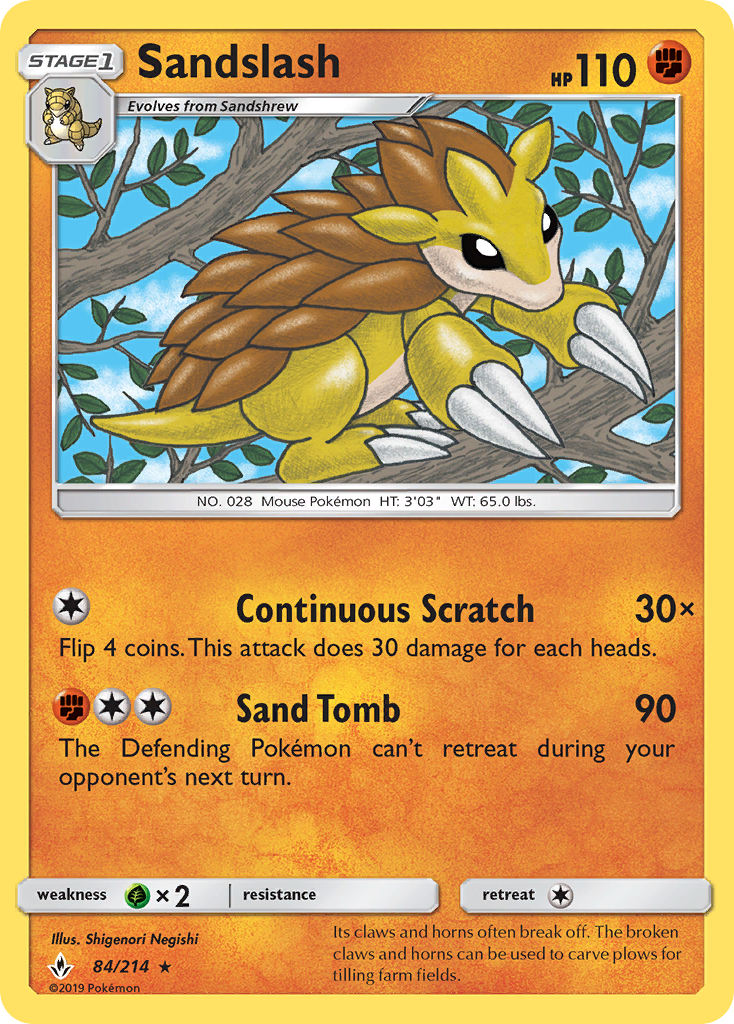 Sandslash (84/214) [Sun & Moon: Unbroken Bonds] | Jack's On Queen