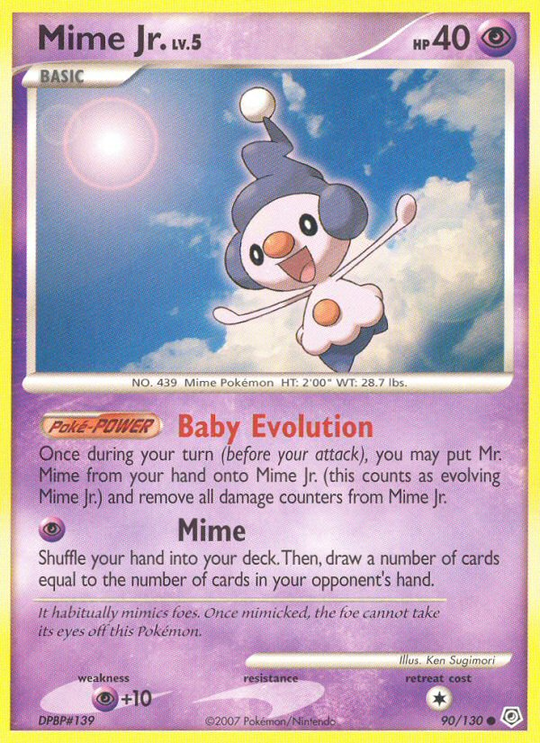 Mime Jr. (90/130) [Diamond & Pearl: Base Set] | Jack's On Queen