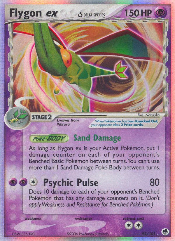 Flygon ex (92/101) (Delta Species) [EX: Dragon Frontiers] | Jack's On Queen