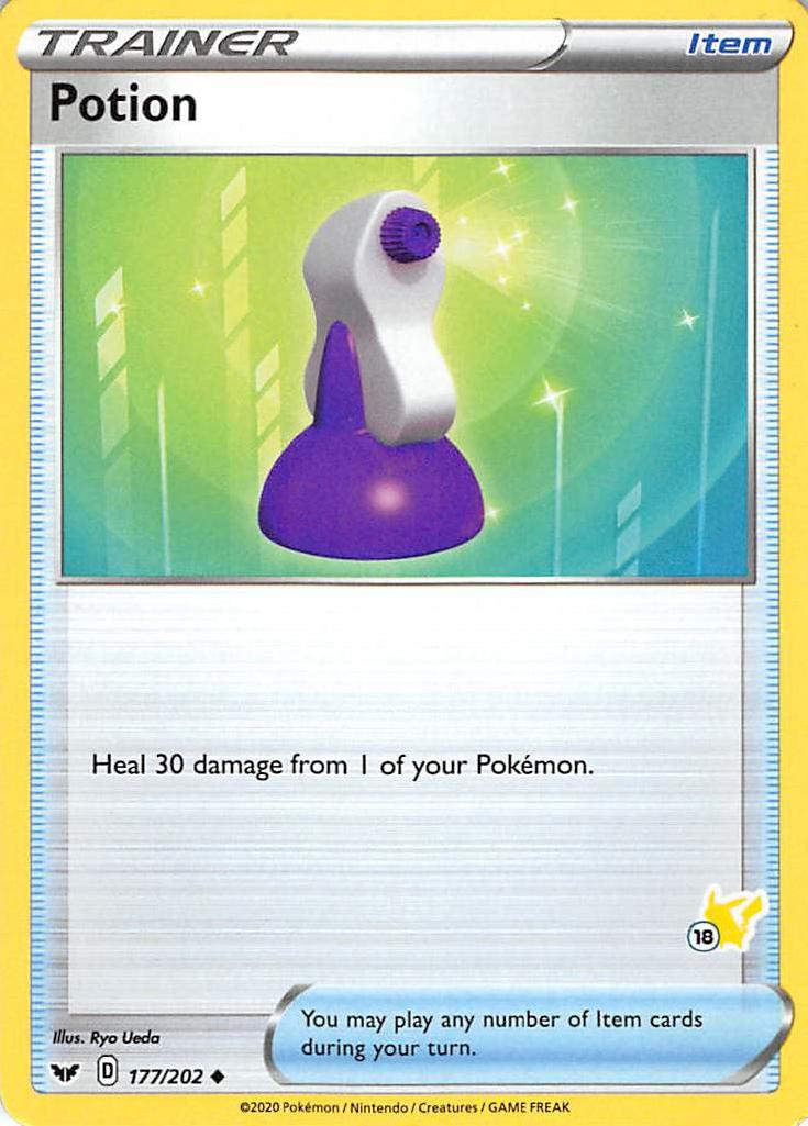 Potion (177/202) (Pikachu Stamp #18) [Battle Academy 2022] | Jack's On Queen