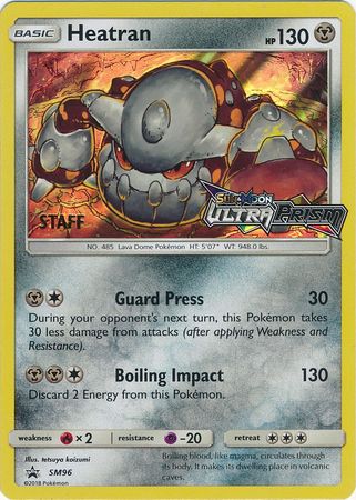 Heatran (SM96) (Staff Prerelease Promo) [Sun & Moon: Black Star Promos] | Jack's On Queen