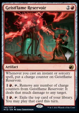 Geistflame Reservoir (Promo Pack) [Innistrad: Midnight Hunt Promos] | Jack's On Queen