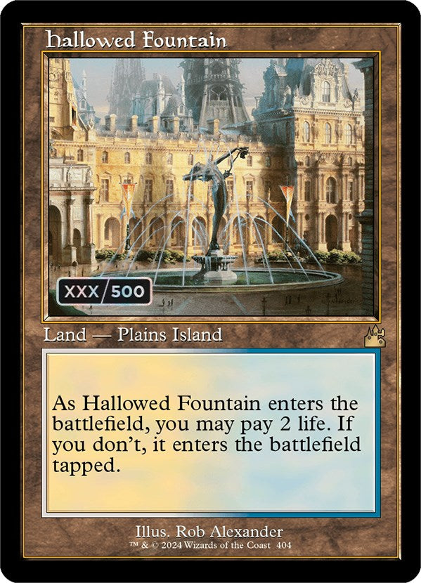 Hallowed Fountain (Retro) (Serialized) [Ravnica Remastered] | Jack's On Queen