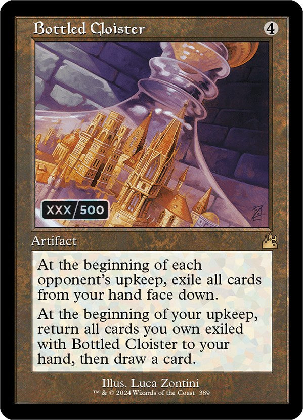 Bottled Cloister (Retro) (Serialized) [Ravnica Remastered] | Jack's On Queen