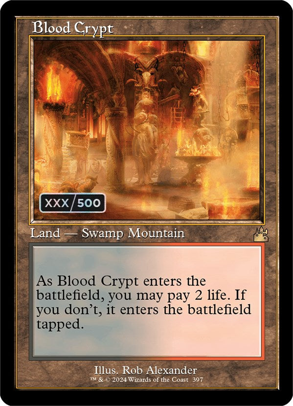 Blood Crypt (Retro) (Serialized) [Ravnica Remastered] | Jack's On Queen