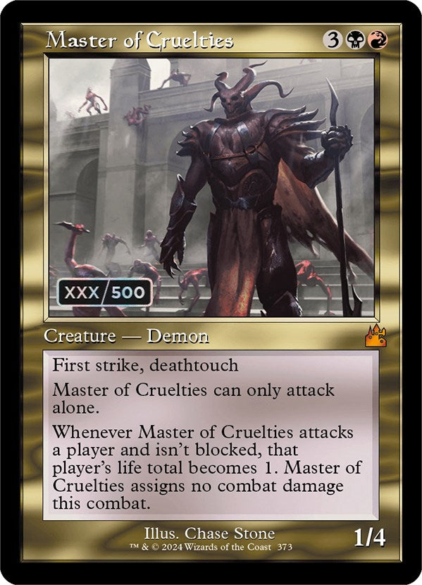 Master of Cruelties (Retro) (Serialized) [Ravnica Remastered] | Jack's On Queen