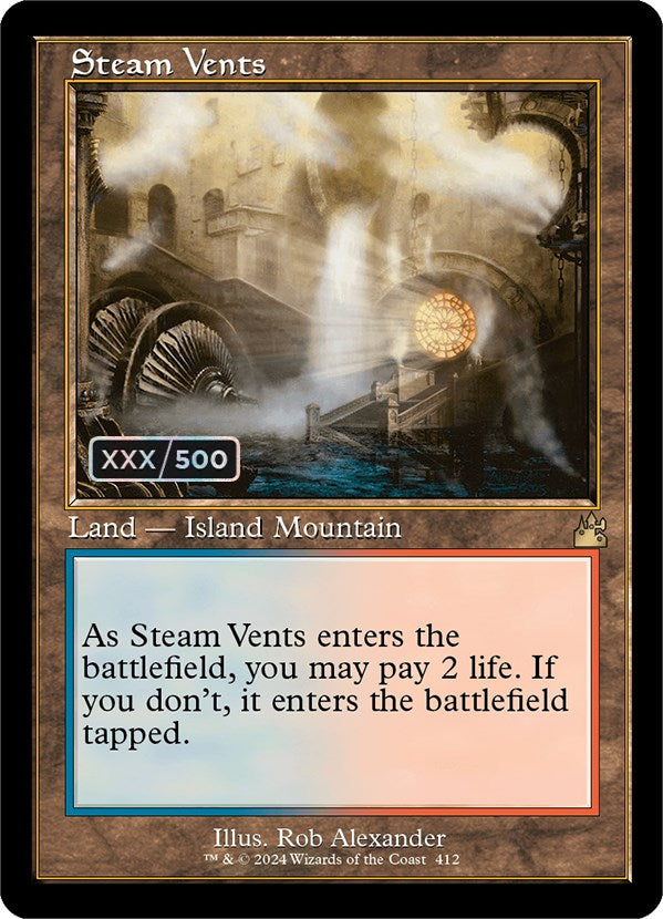 Steam Vents (Retro) (Serialized) [Ravnica Remastered] | Jack's On Queen