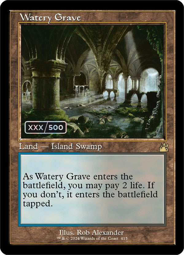 Watery Grave (Retro) (Serialized) [Ravnica Remastered] | Jack's On Queen