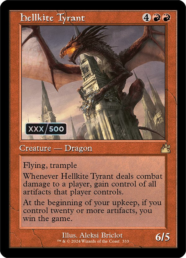 Hellkite Tyrant (Retro) (Serialized) [Ravnica Remastered] | Jack's On Queen
