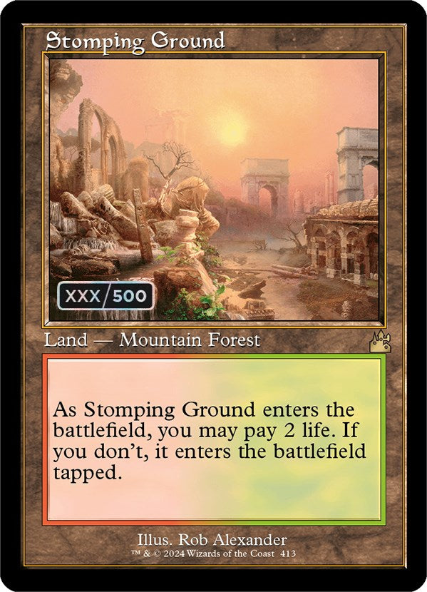 Stomping Ground (Retro) (Serialized) [Ravnica Remastered] | Jack's On Queen