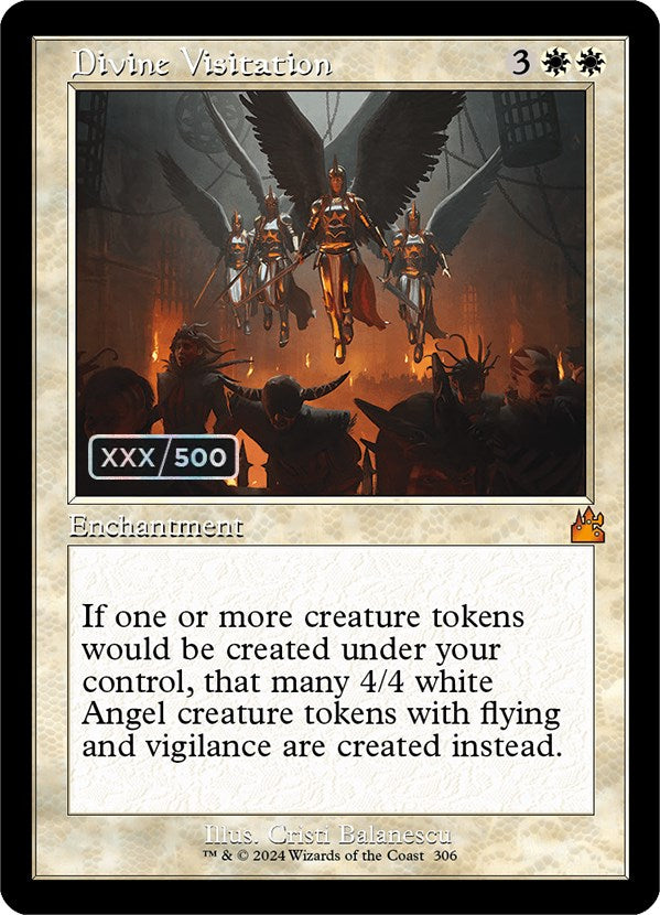 Divine Visitation (Retro) (Serialized) [Ravnica Remastered] | Jack's On Queen