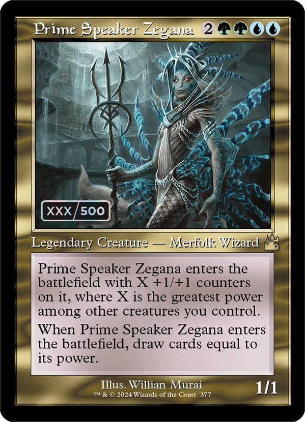 Prime Speaker Zegana (Retro) (Serialized) [Ravnica Remastered] | Jack's On Queen