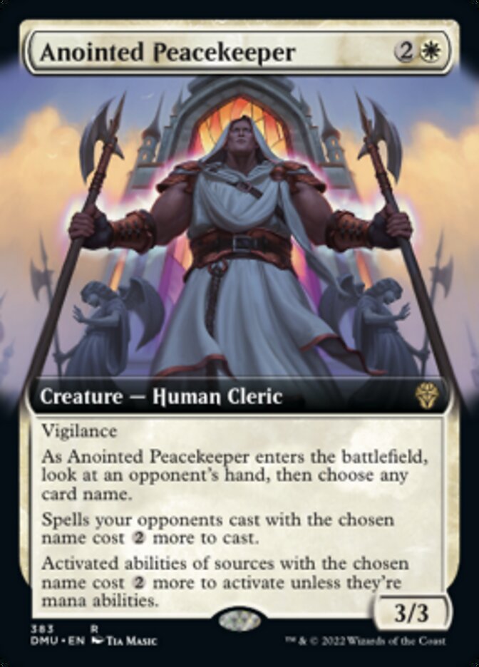 Anointed Peacekeeper (Extended Art) [Dominaria United] | Jack's On Queen