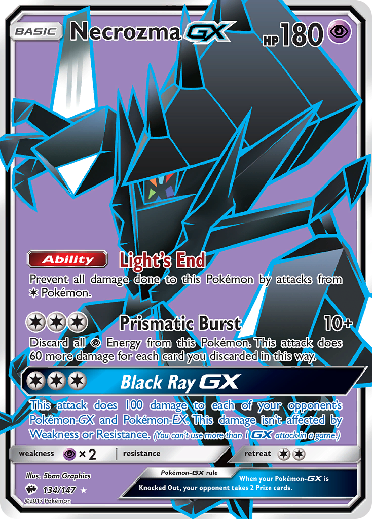 Necrozma GX (134/147) [Sun & Moon: Burning Shadows] | Jack's On Queen