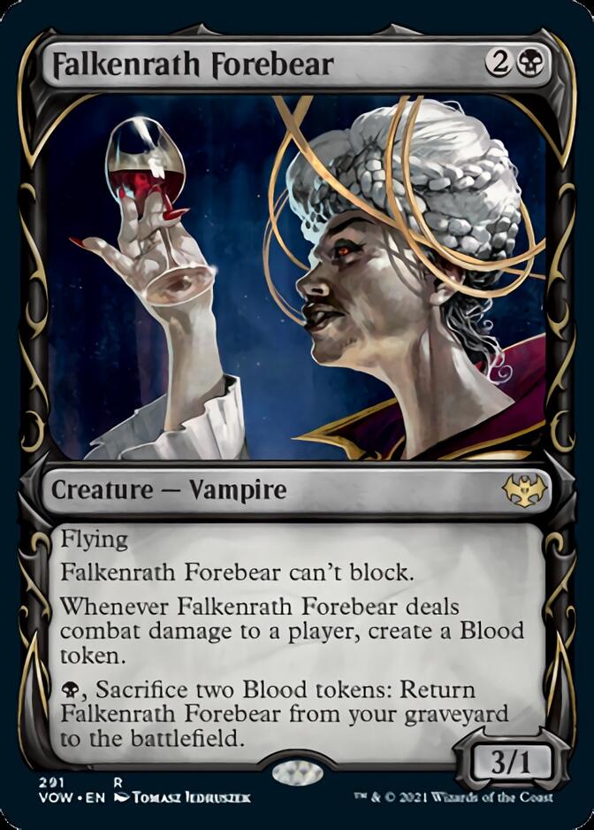 Falkenrath Forebear (Showcase Fang Frame) [Innistrad: Crimson Vow] | Jack's On Queen