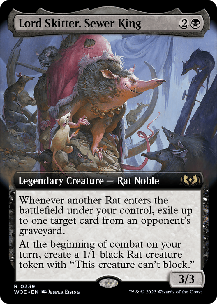 Lord Skitter, Sewer King (Extended Art) [Wilds of Eldraine] | Jack's On Queen