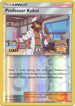 Professor Kukui (128/149) (Regional Championship Promo Staff) [Sun & Moon: Base Set] | Jack's On Queen