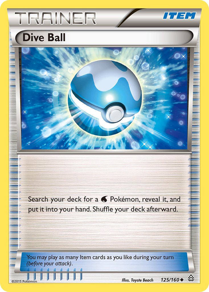 Dive Ball (125/160) [XY: Primal Clash] | Jack's On Queen