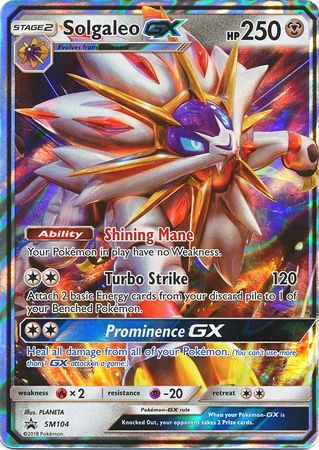 Solgaleo GX (SM104) (Jumbo Card) [Sun & Moon: Black Star Promos] | Jack's On Queen