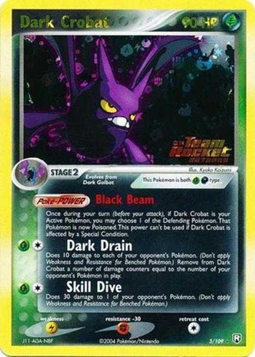 Dark Crobat (3/109) (Stamped) [EX: Team Rocket Returns] | Jack's On Queen