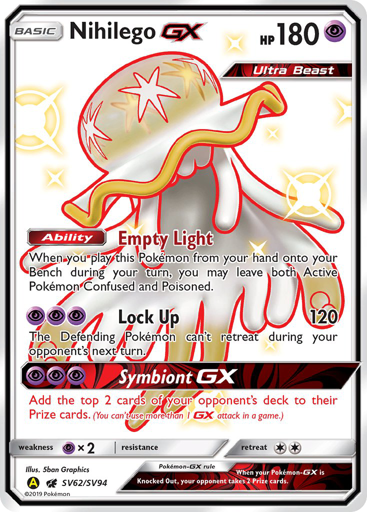 Nihilego GX (SV62/SV94) [Sun & Moon: Hidden Fates - Shiny Vault] | Jack's On Queen