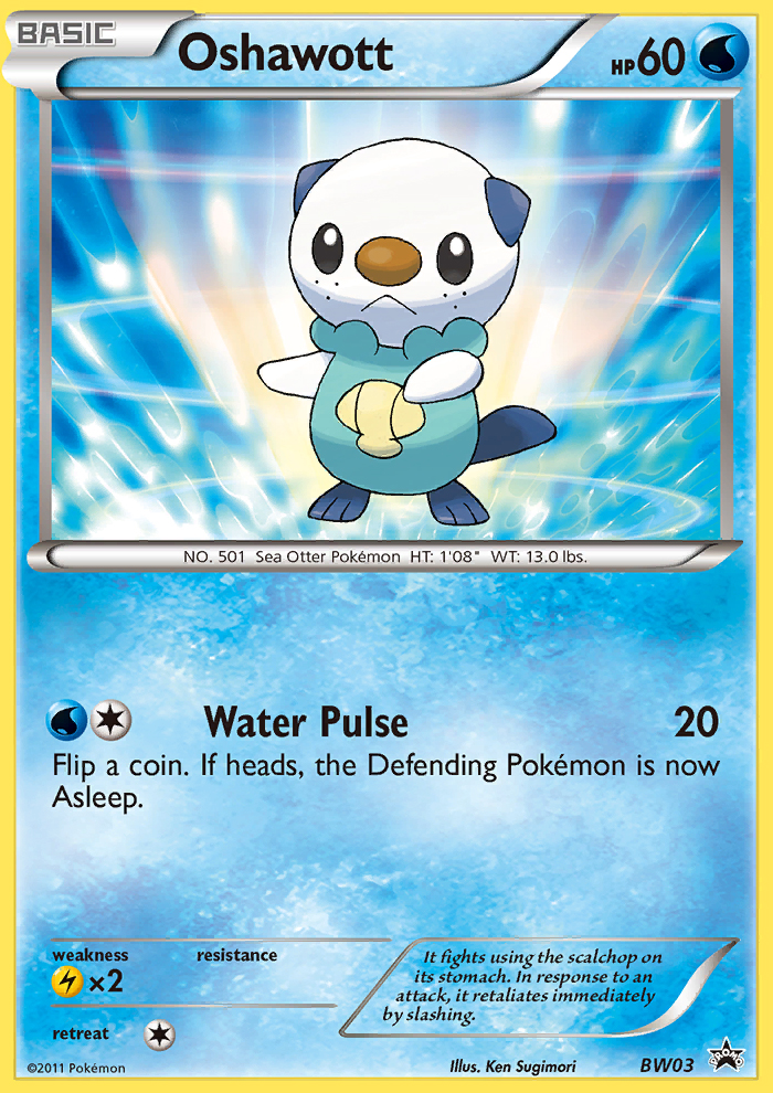 Oshawott (BW03) [Black & White: Black Star Promos] | Jack's On Queen