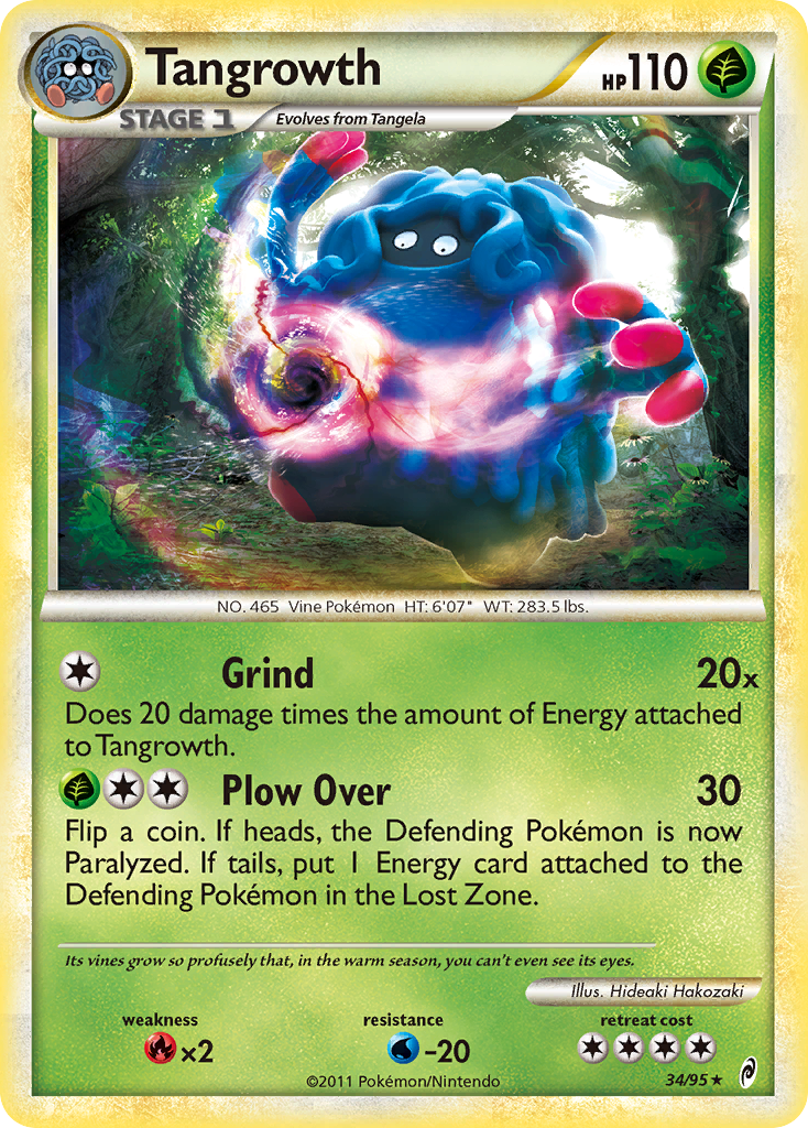 Tangrowth (34/95) [HeartGold & SoulSilver: Call of Legends] | Jack's On Queen
