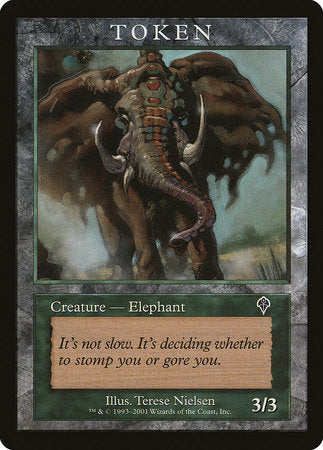 Elephant Token (Invasion) [Magic Player Rewards 2001] | Jack's On Queen