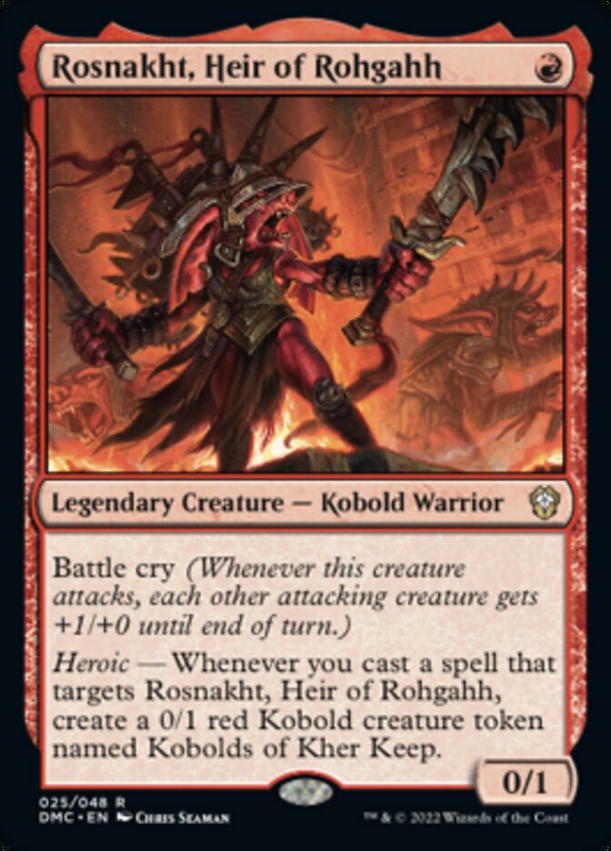 Rosnakht, Heir of Rohgahh [Dominaria United Commander] | Jack's On Queen