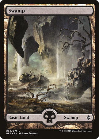 Swamp (262) - Full Art [Battle for Zendikar] | Jack's On Queen