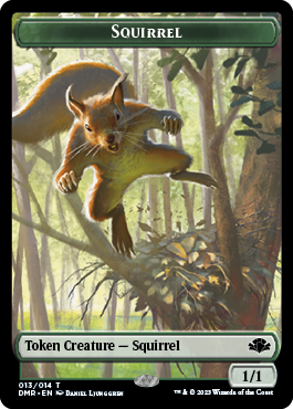 Elephant // Squirrel Double-Sided Token [Dominaria Remastered Tokens] | Jack's On Queen