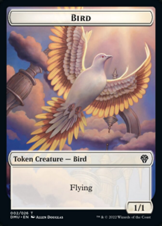 Bird (002) // Ornithopter Double-sided Token [Dominaria United Tokens] | Jack's On Queen