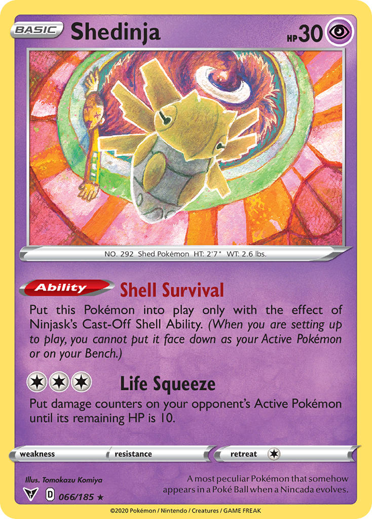 Shedinja (066/185) [Sword & Shield: Vivid Voltage] | Jack's On Queen