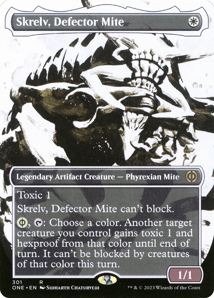 Skrelv, Defector Mite (Borderless Ichor) [Phyrexia: All Will Be One] | Jack's On Queen