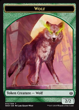 Wolf Token [War of the Spark Tokens] | Jack's On Queen