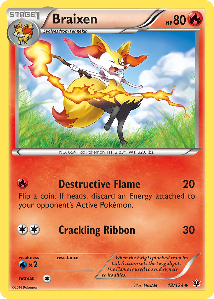 Braixen (12/124) [XY: Fates Collide] | Jack's On Queen