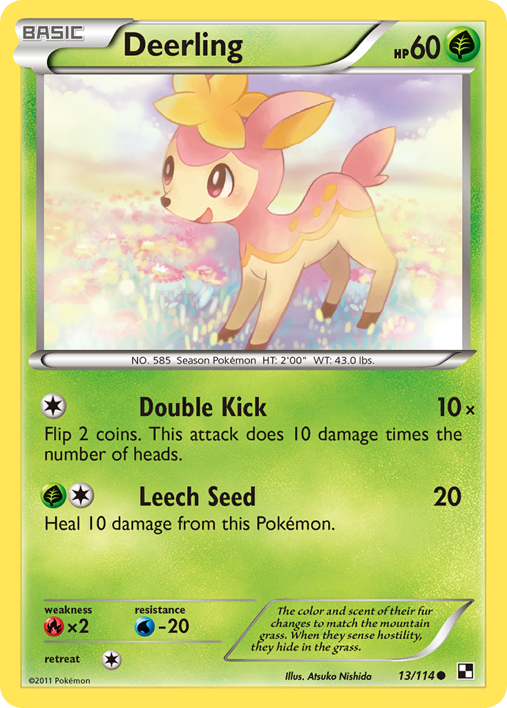 Deerling (13/114) [Black & White: Base Set] | Jack's On Queen