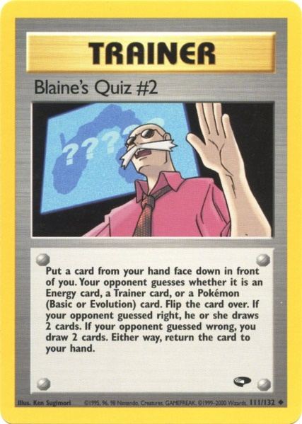 Blaine's Quiz #2 (111/132) [Gym Challenge Unlimited] | Jack's On Queen