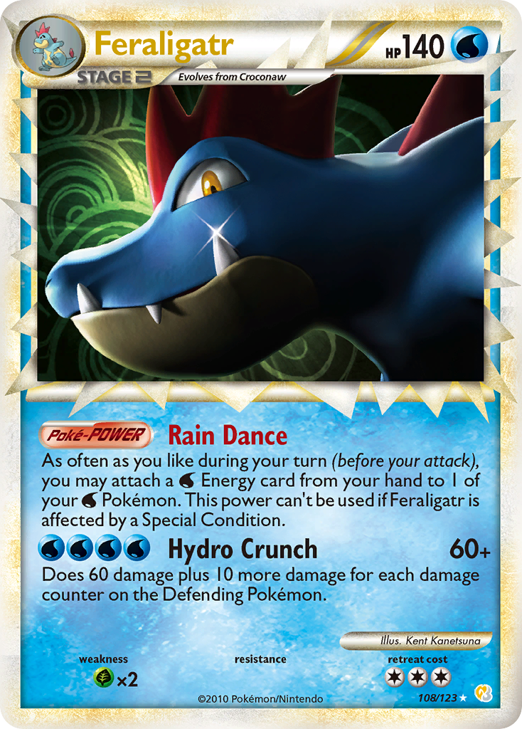 Feraligatr (108/123) [HeartGold & SoulSilver: Base Set] | Jack's On Queen