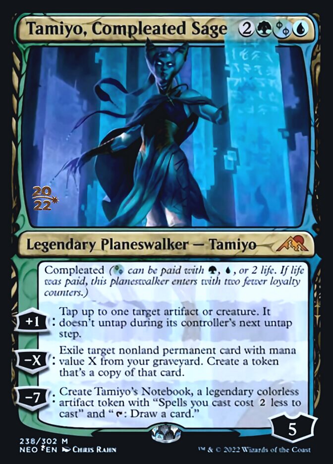 Tamiyo, Compleated Sage [Kamigawa: Neon Dynasty Prerelease Promos] | Jack's On Queen