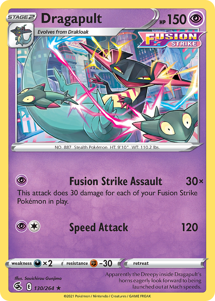 Dragapult (130/264) (Theme Deck Exclusive) [Sword & Shield: Fusion Strike] | Jack's On Queen