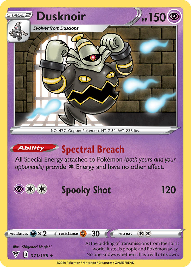 Dusknoir (071/185) [Sword & Shield: Vivid Voltage] | Jack's On Queen