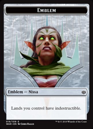 Emblem - Nissa, Who Shakes the World [War of the Spark Tokens] | Jack's On Queen