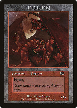 Dragon Token (Onslaught) [Magic Player Rewards 2002] | Jack's On Queen