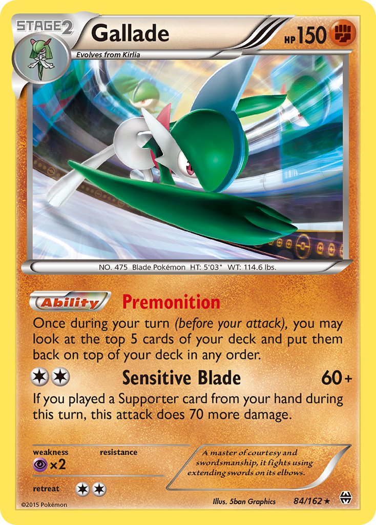 Gallade (84/162) (Cosmos Holo) (Blister Exclusive) [XY: BREAKthrough] | Jack's On Queen