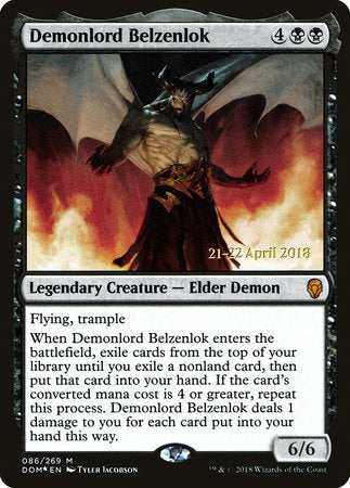 Demonlord Belzenlok [Dominaria Promos] | Jack's On Queen