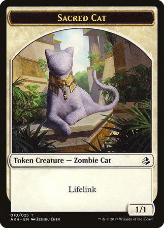 Sacred Cat Token [Amonkhet Tokens] | Jack's On Queen