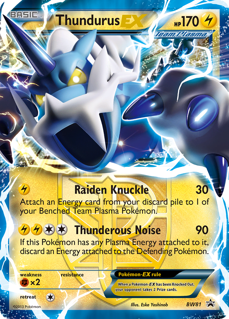 Thundurus EX (BW81) [Black & White: Black Star Promos] | Jack's On Queen